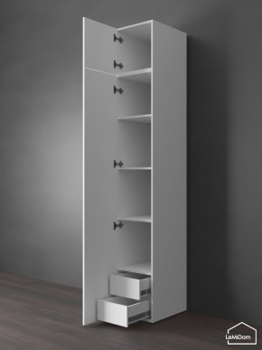 Шкаф с антресолью Linnea MHR-1POA-4 2450х400х510 (Белый-М 11.1.1) в Заводоуковске - zavodoukovsk.mebel24.online | фото 5
