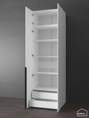 Шкаф с антресолью Linnea MHR-2A-4 2450х800х510 (Белый-М 11.1.2) в Заводоуковске - zavodoukovsk.mebel24.online | фото 5