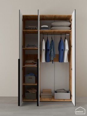 Шкаф с антресолью Linnea MHR-3A-1 2450х1200х510 (ДВ-М 11.1.25) в Заводоуковске - zavodoukovsk.mebel24.online | фото 4