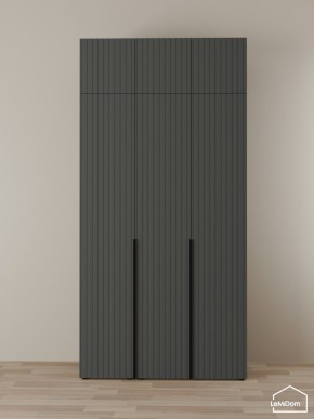 Шкаф с антресолью Linnea MHR-3A-1 2450х1200х510 (Графит-М 11.1.25) в Заводоуковске - zavodoukovsk.mebel24.online | фото 1