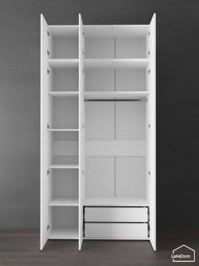 Шкаф с антресолью Linnea MHR-3POA-2 2450х1200х510 (Белый-М 11.1.2) в Заводоуковске - zavodoukovsk.mebel24.online | фото 6