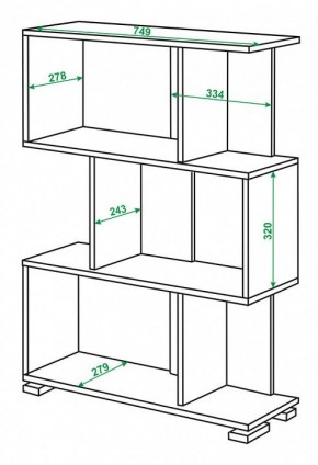 Стеллаж Домино нельсон СЛ-5-3 в Заводоуковске - zavodoukovsk.mebel24.online | фото 2