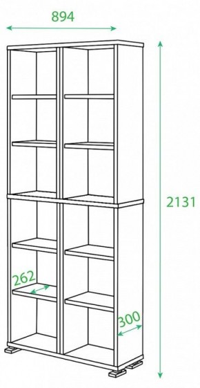 Стеллаж Домино ПУ-30-1 в Заводоуковске - zavodoukovsk.mebel24.online | фото 2