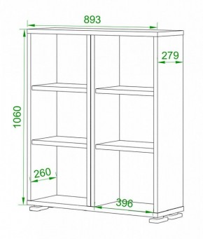 Стеллаж Домино ПУ-50-1 в Заводоуковске - zavodoukovsk.mebel24.online | фото 2