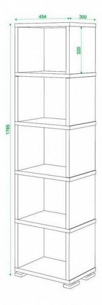 Стеллаж Домино СБ-15/5 в Заводоуковске - zavodoukovsk.mebel24.online | фото 2