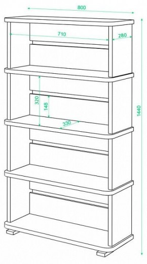 Стеллаж Домино СБ-25/4 в Заводоуковске - zavodoukovsk.mebel24.online | фото 2