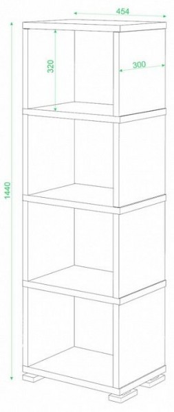Стеллаж-колонка Домино СБ-15/4 в Заводоуковске - zavodoukovsk.mebel24.online | фото 3