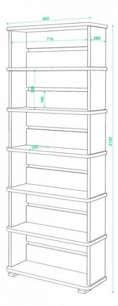 Стеллаж СБ-25/6 в Заводоуковске - zavodoukovsk.mebel24.online | фото 2