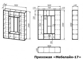 Стенка для прихожей Мебелайн-17 в Заводоуковске - zavodoukovsk.mebel24.online | фото 3