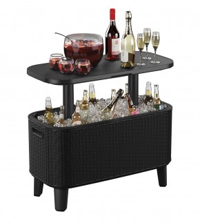 Стол Беви Бар (Bevy Bar Large Cool Bar), графит в Заводоуковске - zavodoukovsk.mebel24.online | фото 3