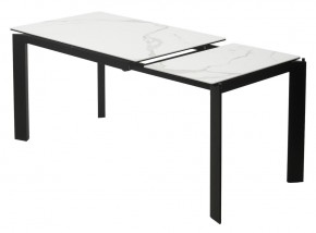 Стол CORNER 120 HIGH GLOSS STATUARIO керамика, стекло/ черный каркас, ®DISAUR в Заводоуковске - zavodoukovsk.mebel24.online | фото 4