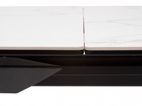 Стол CREMONA 140 MATTE STATUARIO Белый мрамор матовый, керамика/ черный каркас, ®DISAUR в Заводоуковске - zavodoukovsk.mebel24.online | фото 4