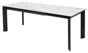 Стол CREMONA 140 MATTE STATUARIO Белый мрамор матовый, керамика/ черный каркас, ®DISAUR в Заводоуковске - zavodoukovsk.mebel24.online | фото 5