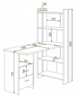 Стол компьютерный Домино Lite СТЛ-ОВ+С100Р в Заводоуковске - zavodoukovsk.mebel24.online | фото 2