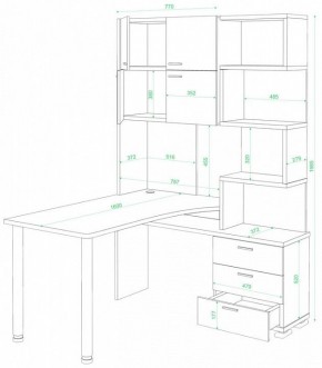 Стол компьютерный Домино нельсон СР-500М/160 в Заводоуковске - zavodoukovsk.mebel24.online | фото 2