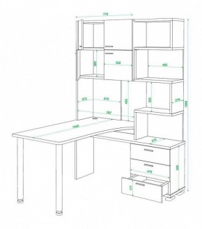 Стол компьютерный Домино нельсон СР-500М140 в Заводоуковске - zavodoukovsk.mebel24.online | фото 3