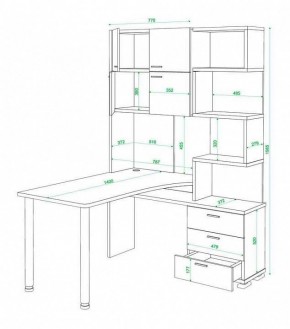 Стол компьютерный Домино нельсон СР-500М140 в Заводоуковске - zavodoukovsk.mebel24.online | фото 3