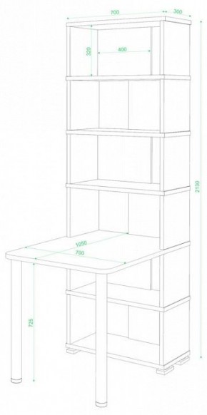 Стол компьютерный Домино СБ-10М/6 в Заводоуковске - zavodoukovsk.mebel24.online | фото 2