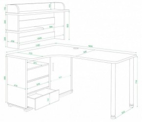 Стол компьютерный Домино СР-145М в Заводоуковске - zavodoukovsk.mebel24.online | фото 2