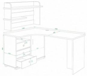 Стол компьютерный Домино СР-165 в Заводоуковске - zavodoukovsk.mebel24.online | фото 2