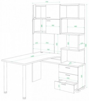 Стол компьютерный Домино СР-500М/140 в Заводоуковске - zavodoukovsk.mebel24.online | фото 2