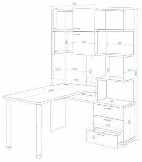 Стол компьютерный Домино СР-500М/160 в Заводоуковске - zavodoukovsk.mebel24.online | фото 2