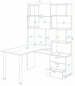 Стол компьютерный Домино СР-500М/190 в Заводоуковске - zavodoukovsk.mebel24.online | фото 2