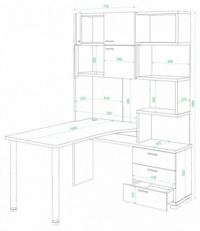 Стол компьютерный Домино СР-500М/190 в Заводоуковске - zavodoukovsk.mebel24.online | фото 2