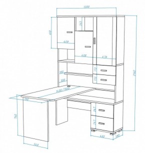 Стол компьютерный Домино СР-620/140 в Заводоуковске - zavodoukovsk.mebel24.online | фото 2