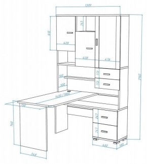 Стол компьютерный Домино СР-620/180 в Заводоуковске - zavodoukovsk.mebel24.online | фото 2