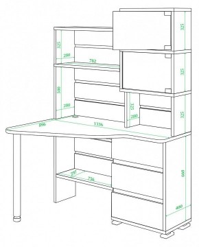 Стол компьютерный СР-322 в Заводоуковске - zavodoukovsk.mebel24.online | фото 2