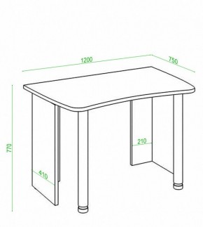 Стол офисный Домино Лайт СКЛ-Софт120 в Заводоуковске - zavodoukovsk.mebel24.online | фото 3