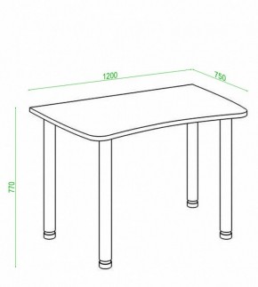 Стол офисный Домино Лайт СКЛ-Софт120МО в Заводоуковске - zavodoukovsk.mebel24.online | фото 3