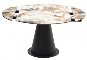 Стол TERAMO 135 GLOSS GRAND JADE SOLID CERAMIC, керамика, поворотн.механизм / Черный каркас, ®DISAUR в Заводоуковске - zavodoukovsk.mebel24.online | фото 14