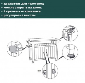 Столик для барбекю 207 Л (Unity XL 207L) в Заводоуковске - zavodoukovsk.mebel24.online | фото 9
