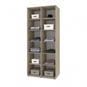 СТОУН С23 Шкаф 2-х створчатый (серый дуб/белый) в Заводоуковске - zavodoukovsk.mebel24.online | фото 3