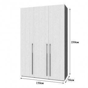 СТОУН С32 Шкаф 3-х створчатый (камень темный/ирландский дуб) в Заводоуковске - zavodoukovsk.mebel24.online | фото 2