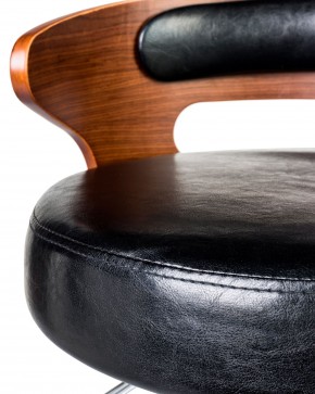 Стул барный DOBRIN FRED BLACK, коричневое дерево, чёрный в Заводоуковске - zavodoukovsk.mebel24.online | фото 6