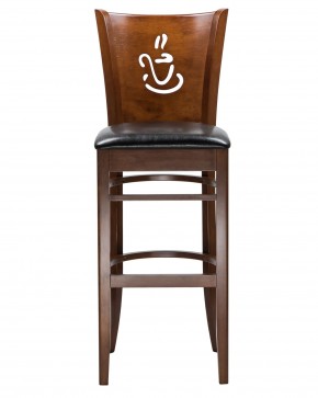 Стул барный DOBRIN JERRY BAR, шоколад, чёрный в Заводоуковске - zavodoukovsk.mebel24.online | фото 4
