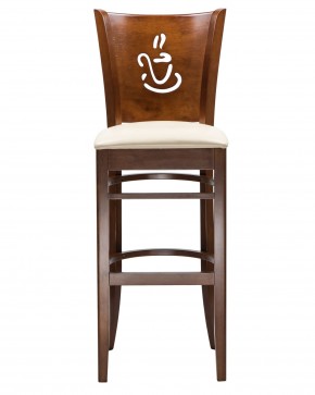 Стул барный DOBRIN JERRY BAR, шоколад, кремовый в Заводоуковске - zavodoukovsk.mebel24.online | фото 4