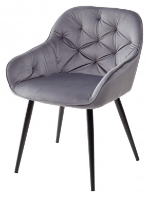 Стул BREEZE BLUVEL-14 GREY, велюр / черный каркас М-City в Заводоуковске - zavodoukovsk.mebel24.online | фото 1