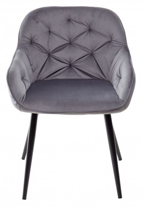Стул BREEZE BLUVEL-14 GREY, велюр / черный каркас М-City в Заводоуковске - zavodoukovsk.mebel24.online | фото 5