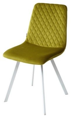 Стул DAIQUIRI BLUVEL-75 OLIVA / белый каркас, велюр М-City в Заводоуковске - zavodoukovsk.mebel24.online | фото 1
