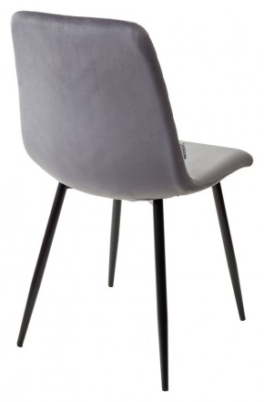 Стул DUKE BLUVEL-14 GREY, велюр / черный каркас М-City в Заводоуковске - zavodoukovsk.mebel24.online | фото 3