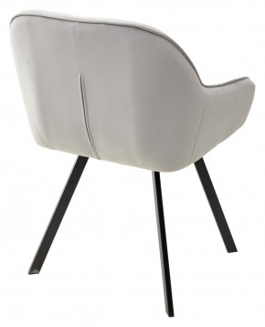 Стул GALE 360 град. поворот. BLUVEL-03 LIGHT GREY, велюр/ черный каркас, М-City в Заводоуковске - zavodoukovsk.mebel24.online | фото 4