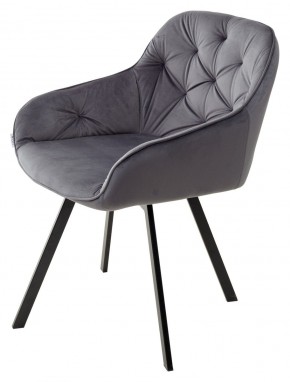 Стул GALE 360 град. поворот. BLUVEL-14 GREY, велюр/ черный каркас, М-City в Заводоуковске - zavodoukovsk.mebel24.online | фото 5