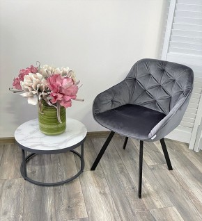 Стул GALE 360 град. поворот. BLUVEL-14 GREY, велюр/ черный каркас, М-City в Заводоуковске - zavodoukovsk.mebel24.online | фото 8
