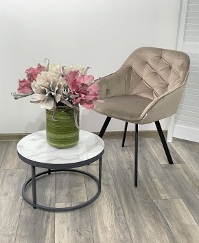 Стул GALE 360 град. поворот. BLUVEL-40 BEIGE, велюр/ черный каркас, М-City в Заводоуковске - zavodoukovsk.mebel24.online | фото 2