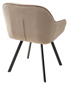 Стул GALE 360 град. поворот. BLUVEL-40 BEIGE, велюр/ черный каркас, М-City в Заводоуковске - zavodoukovsk.mebel24.online | фото 4
