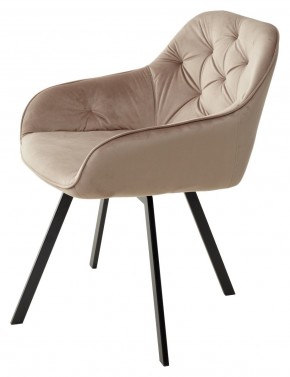 Стул GALE 360 град. поворот. BLUVEL-40 BEIGE, велюр/ черный каркас, М-City в Заводоуковске - zavodoukovsk.mebel24.online | фото 5